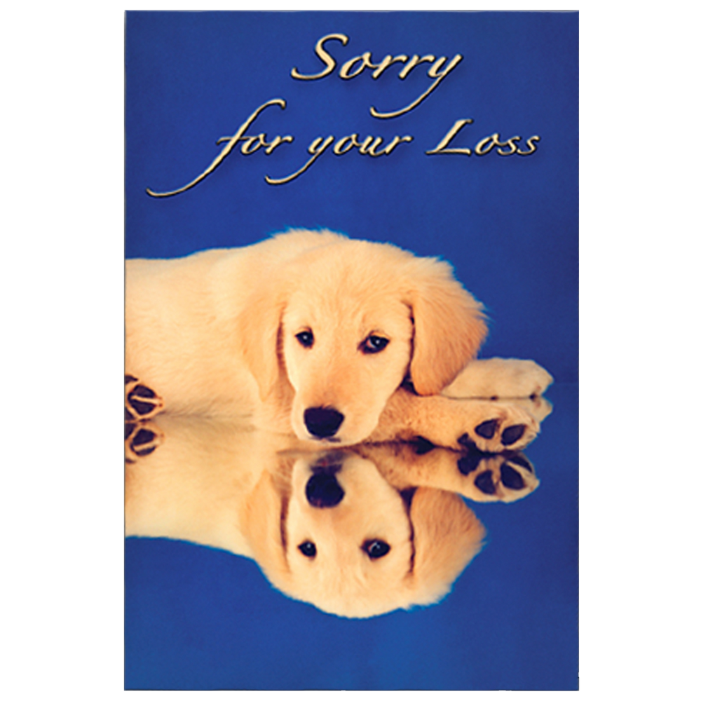 Sorry For Your Loss Golden Design Grievance Card